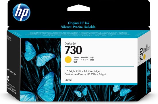 Foto: Original ink cartridge hp 730 yellow