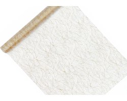 PartyDeco - Organza XL glitter goud (9 mtr)