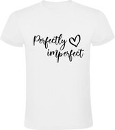 Perfectly Imperfect Heren t-shirt | perfect | happy | jezelf zijn | enjoy life | life goals | Wit