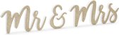 Partydeco - Mr and Mrs letters goud