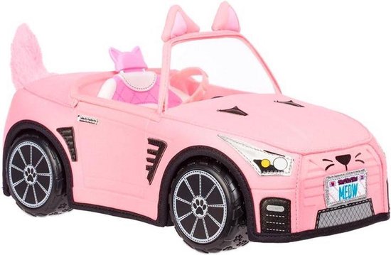 Décapotable pelucheuse et douce Na Na Na Surprise, véhicule rose de poupée,  voiture de poupée, voiture chaton