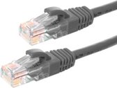 UTP CAT6 patchkabel / internetkabel 1 meter grijs - 100% koper - netwerkkabel