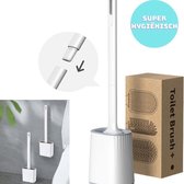 LPW® Siliconen WC Borstel – Toiletborstel met Houder - Vrijstaand of Hangend
