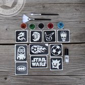 Glitter Tattoos / Glitters / Glitterlijm / DIY Set / Star Wars / Leeuw / Voetbal / Holland / Jongens