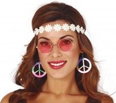 Hippie accessoire set voor vrouwen - 3 verkleedaccessoire