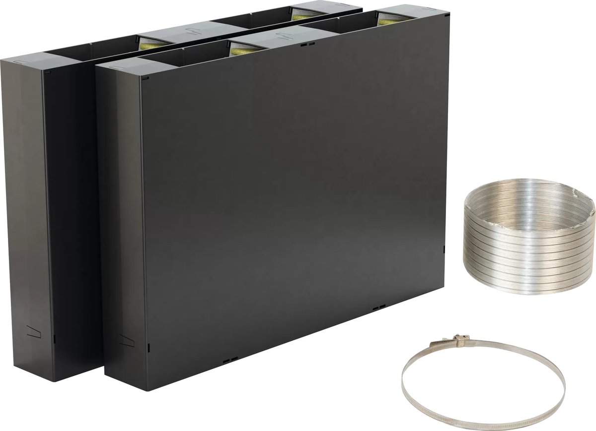 Integreerbare cleanAir Plus recirculatie startset met anti-allergeen/anti-vis koolfilter   voor 90 cm glassdraftAir 17006057