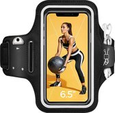 Samsung Galaxy A52 Hoesje - Sportband Hoesje - Sport Armband Case Hardloopband Zwart