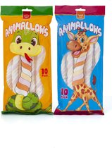 Funlab Animallow poles 100 gram // 32 stuks // marshmallow // Halal // trakteren // traktaties voor jongens & meisjes // dieren trakatatie