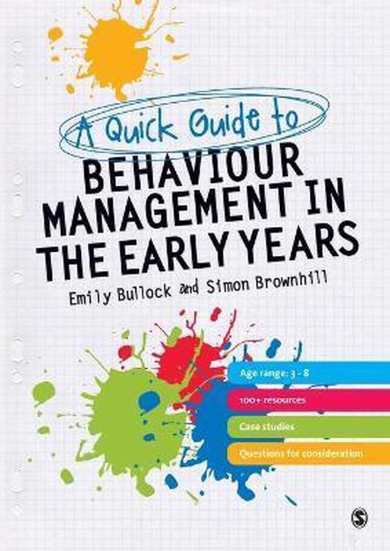 A Quick Guide to Behaviour Management in the Early Years - cover