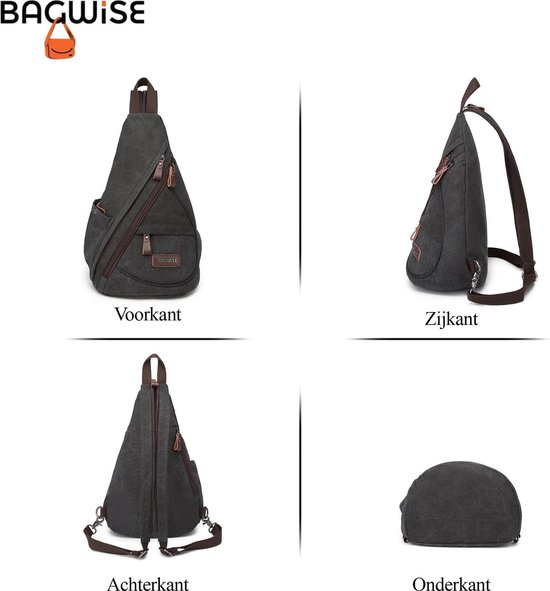 Hi-di-hi Slingbag Rugzak Nutty Donker Groen/Oker