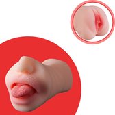 Advanced Goods Pocket Pussy - Sex Toys voor Mannen én Vrouwen - Masturbator - Blowjob - Deepthroat & Pussy - 2 in 1 - Waterbestendig