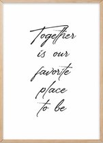 Poster Met Eiken Lijst - Favorite Place Poster