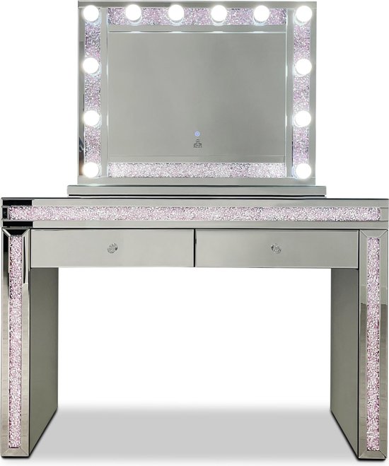 Hollywood Kaptafel - Crystal Pink by Luxury Palace (Crystal Collection) |  bol.com