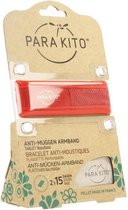 Parakito Anti-Muggen Armband Rood + 4 Navulling Promopakket