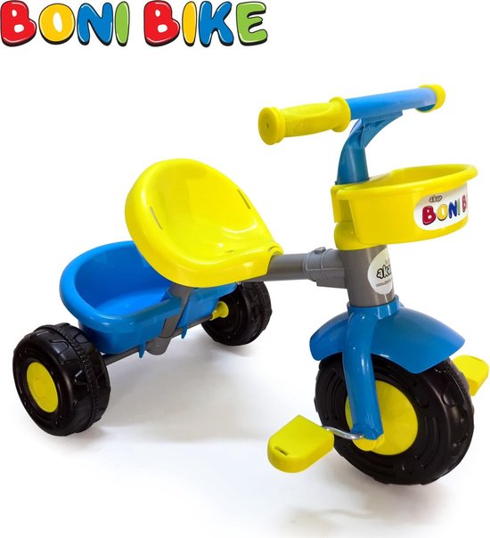 Akar Toys - Bonibike - 3 Wieler / Driewieler / Loopfiets / Driewieler  Loopfiets - Geel | bol.com