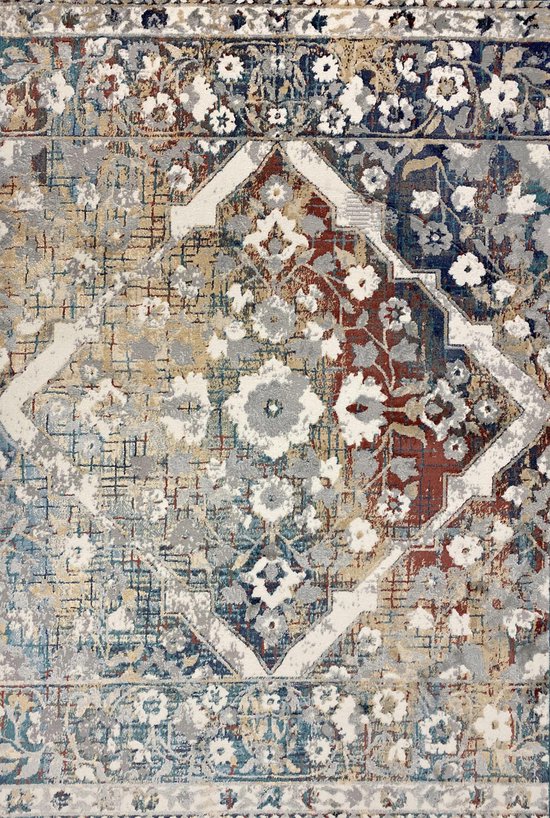 Aledin Carpets Izmir - Vintage - Vloerkleed - 160x230 cm - Laagpolig - Tapijten woonkamer