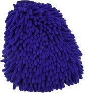 Dubbelzijdig Chenille Microvezel Schoonmaak Handschoen (Blauw) - Microfiber Auto Schoonmaakhandschoen - Autowashandschoen Doek - Autowas Washandschoen Handdoek - Huishoudhandschoen