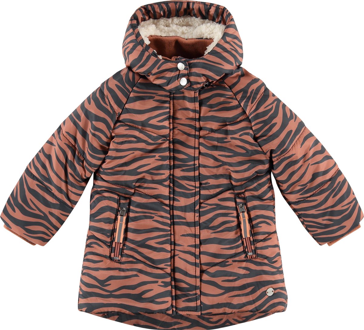 Babyface Winter Parka Meisjes Jas - Terra Pink - Maat 80