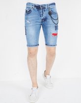 Exclusieve Korte Broek Heren Spijker - 1042 - Blauw