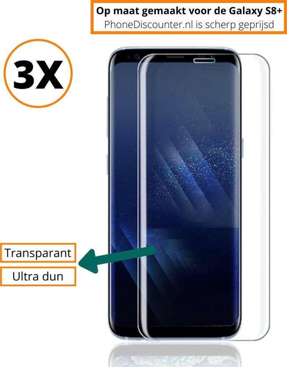 Fooniq Screenprotector Transparant 3x - Geschikt Voor Samsung Galaxy S8+