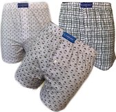 Embrator 3-stuks mannen Boxershorts Loose Fit katoen maat XXL