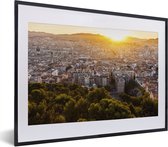 Fotolijst incl. Poster - Frankrijk - Marseille - Zonsondergang - 40x30 cm - Posterlijst