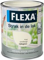 Flexa Strak in de Lak Zijdeglans - Buitenverf - Zandbeige - 0,75 liter