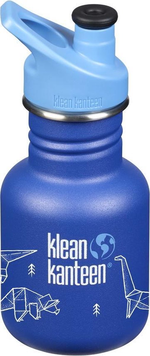 Klean Kanteen Limited edition Surf's up Dino 355ml. Sport Cap