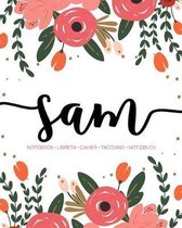 Sam: Notebook - Libreta - Cahier - Taccuino - Notizbuch: 110 pages paginas seiten pagine