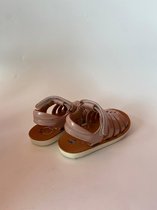 Shoe Pom - Baby - Sandalen met Klitterbanden - Leder - Roze- Maat 24