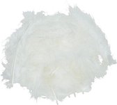 Witte Marabou Veren - 10-12cm Hoog - 20 Stuks
