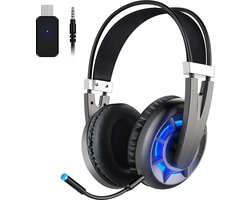Draadloze Gaming Headset - Noise Cancelling Headset - PS4/PC - Zwart