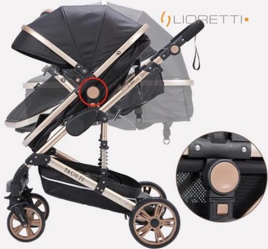 Lioretti® Luxe Baby Buggy 3 in 1 | Baby Wagen | Kinderwagen met stoel en  wieg |... | bol.com