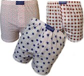 Embrator 3-stuks mannen Boxershorts Loose Fit katoen maat 4XL