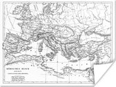 Geïllustreerde kaart van het Romeinse Rijk poster papier 40x30 cm - klein - Foto print op Poster (wanddecoratie woonkamer / slaapkamer)