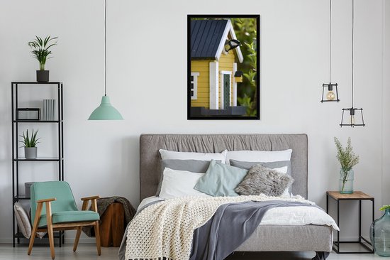 Fotolijst incl. Poster - Vogelhuisje voor de mees - 60x90 cm - Posterlijst