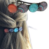 Hairpin-Haarspeld-Haaraccessoire-Hairclip-Cabochon-Handmade-Ibiza-Turquoise-Haarmode