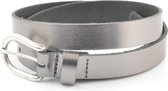 Kidzzbelts Meisjesriem 2138 - Zilver/Zwart - 85 cm