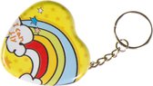 Lg-imports Sleutelhanger Rainbow 5 X 5 X 2,5 Cm Staal Geel