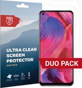 Rosso Screen Protector Ultra Clear Duo Pack Geschikt voor Oppo A74 5G | TPU Folie | Case Friendly | 2 Stuks