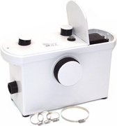 WC Broyeur P600 Toilet Afvoersysteem Met Pluggen - 140 liter p/m - Kunststof - Wit