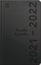 Ryam studie agenda - 2021 / 2022 - A5 - deluxe zwart - 1 week op 2 pagina's - 19.5cm bij 12.5cm -
