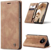 CASEME Xiaomi Mi 10 Lite Retro Wallet Case - Bruin