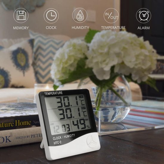 Thermomètre extérieur - ZINAPS Digital Indoor Outdoor Thermometer, Thermo  -hygromètre