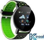 Kiraal Fit 3 - Smartwatch - Activity Tracker - Temperatuurmeter - Bloeddrukmeter - Hartslagmeter - Stappenteller - Horloge - Heren - Dames - Nederlandse Handleiding