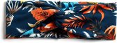 Haarband Bloemen Leaf Oranje / Blauw | Katoen | Bandana | Fashion Favorite