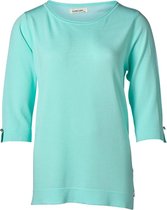 Dames pulli 3/4e mouw turquoise | Maat L/XL