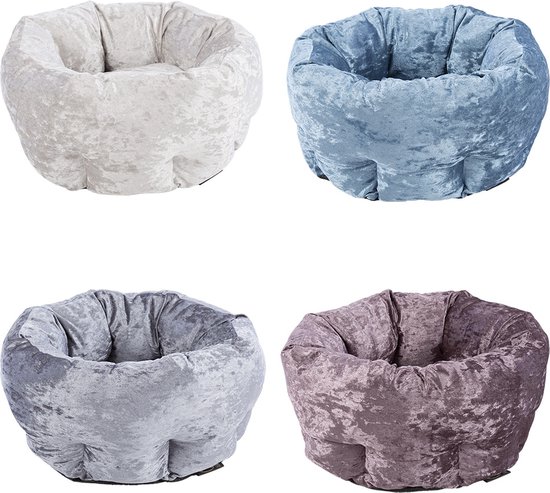 Scruffs Huisdierenmand fluweel blauw