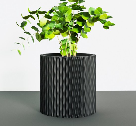Zella Groovi Luxe Bloempot Ø12cm - Handgemaakt - Modern design - Plantenpot  voor... | bol.com