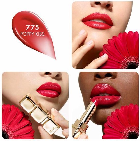 Guerlain KissKiss Shine Bloom 3,2 g 775 Poppy Kiss Brillant | bol